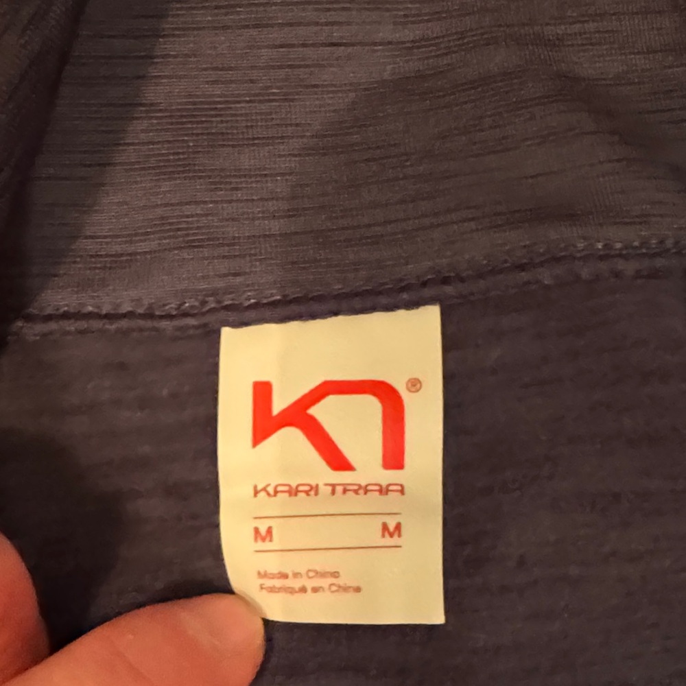 Kari Traa Navy and Pink Patterned Turtleneck Sweater - Picture 2 of 3
